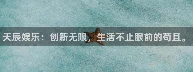 赢咖登录界面入口：天辰娱乐：创新无限，生活不止眼前的苟且。